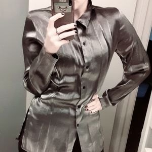 |3/$30| Metallic Dress Shirt